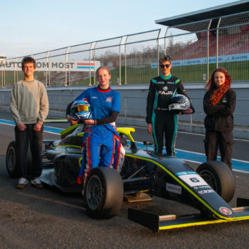 F4 CEZ Academy members tested Formula 4 at Autodrom Most